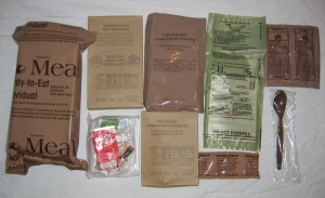 Contents of an MRE package
